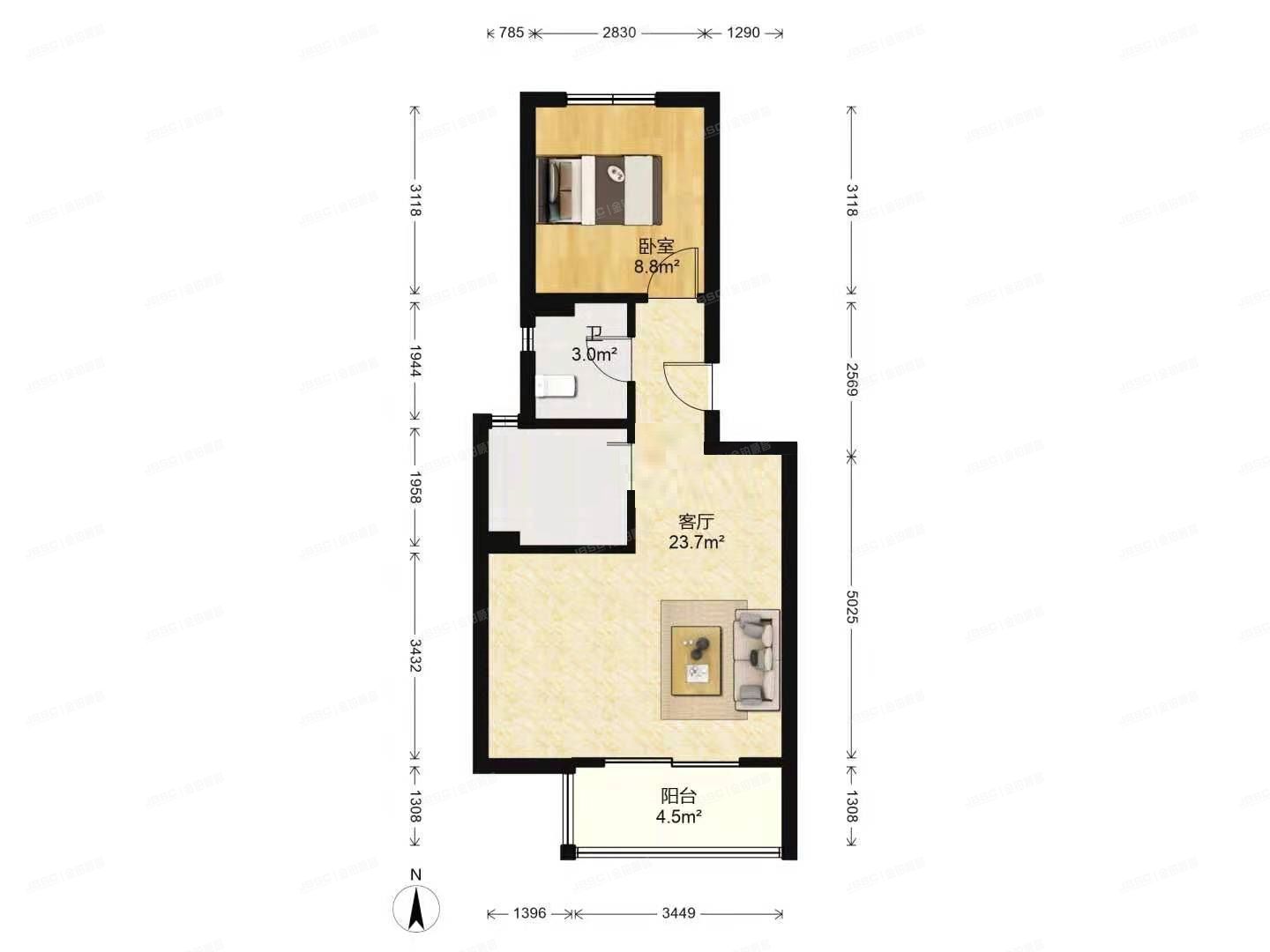 房山区 长阳镇天骄俊园2号6层1单元601（天骄俊园）