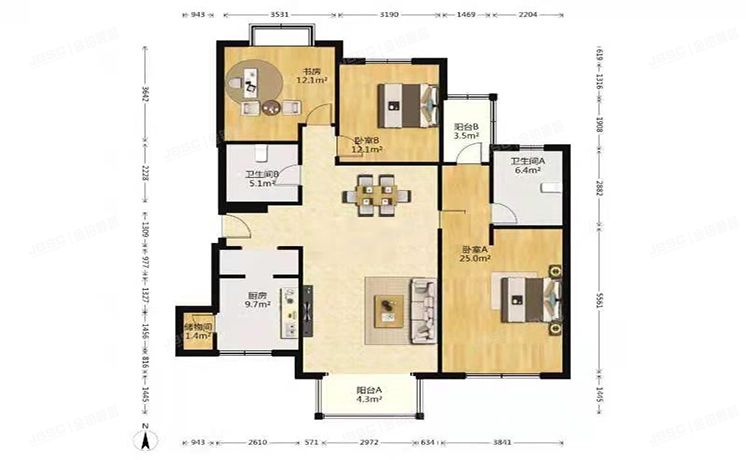 大兴区 康和园162号楼5层2单元501（原生墅）