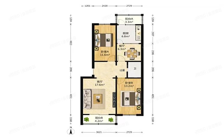 通州区 新城东里40号楼5层351（新城东里小区）