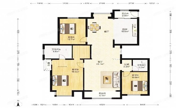 房山区 长虹东路6号院15号楼4层4单元402号（五矿名品）