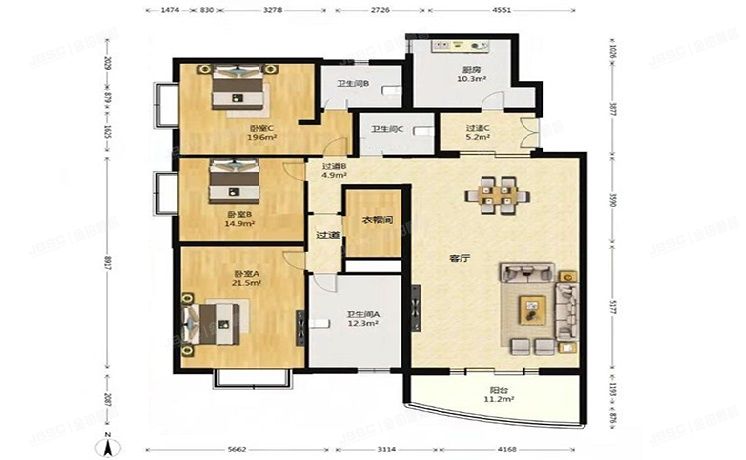 朝阳区 首图东路5号2号楼28层32A（御景园）