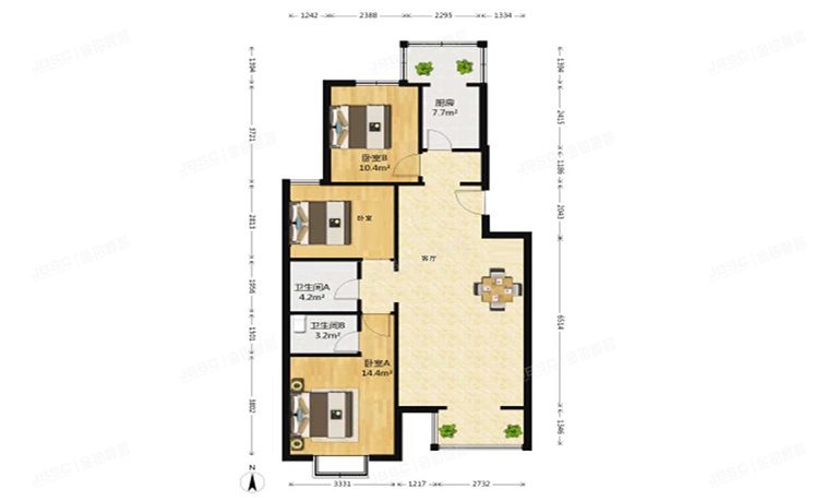 昌平区 东小口镇佳运园25号楼6层5单元562号房屋的50%