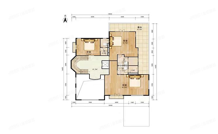 顺义区 丽来花园二区158号楼-1至3层（恒大丽宫）独栋别墅