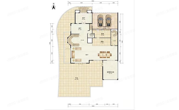 顺义区 丽来花园二区158号楼-1至3层（恒大丽宫）独栋别墅