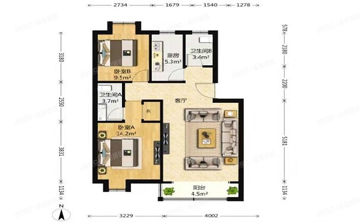 丰台区 马家堡路198号院2号楼5单元502号（景馨园）