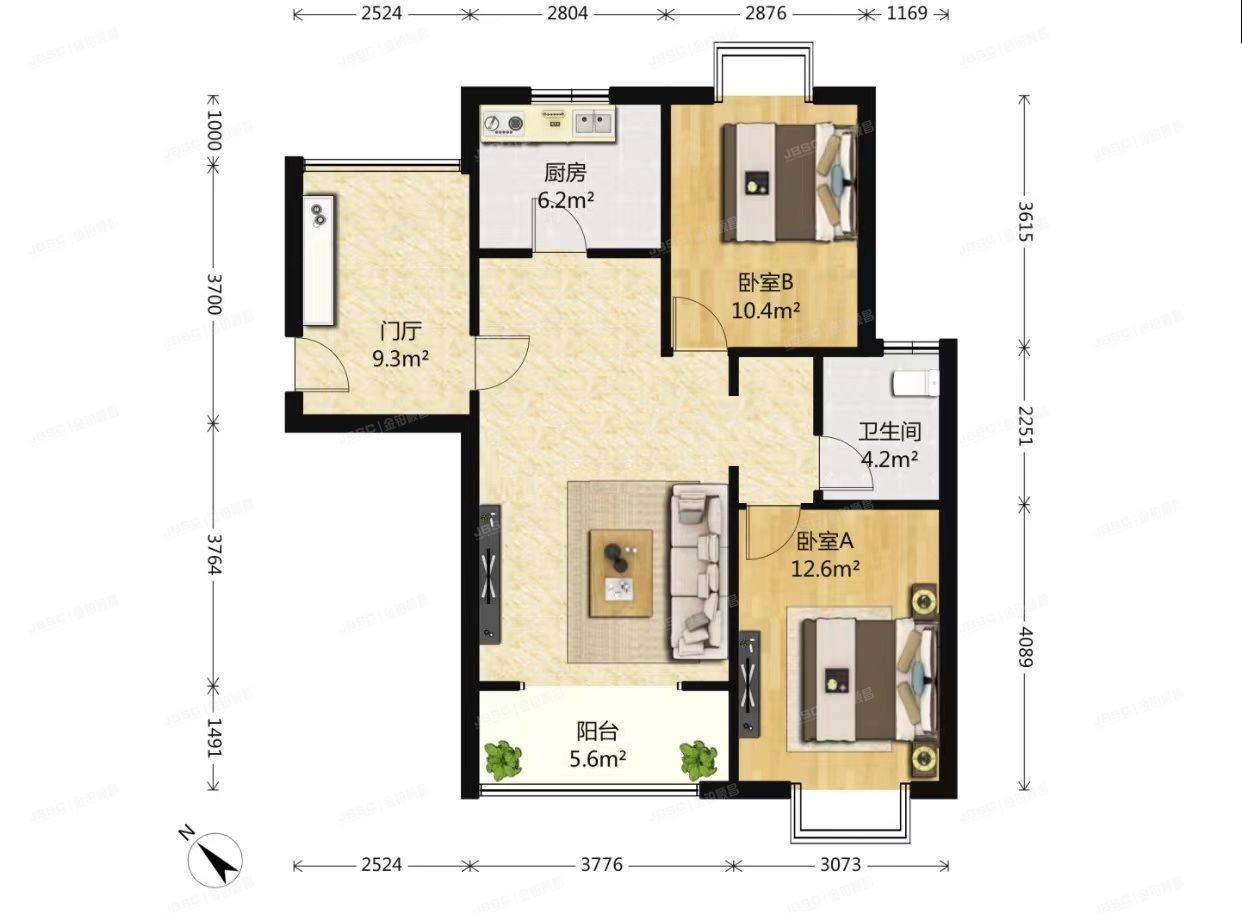 大兴区 泰河园一里二区2号楼6层1单元602（悦廷）