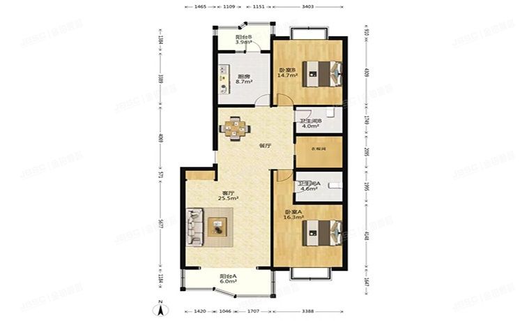 朝阳区 林萃西里28、29号楼及2号平台28号楼7层6-702（澳林春天）