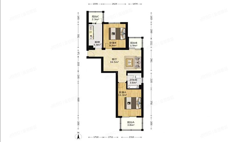 东城区 绿景馨园东区7号楼3层3单元331（绿景馨园）按经适房管理