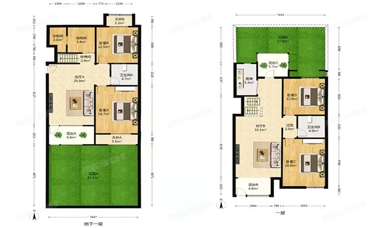 顺义区 香堤漫步庄园三区7号楼1层1单元101室（龙湖香醍漫步）