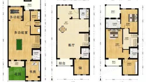 密云区 溪水花园十区27号楼-1至2层27-03号（溪水花园）别墅