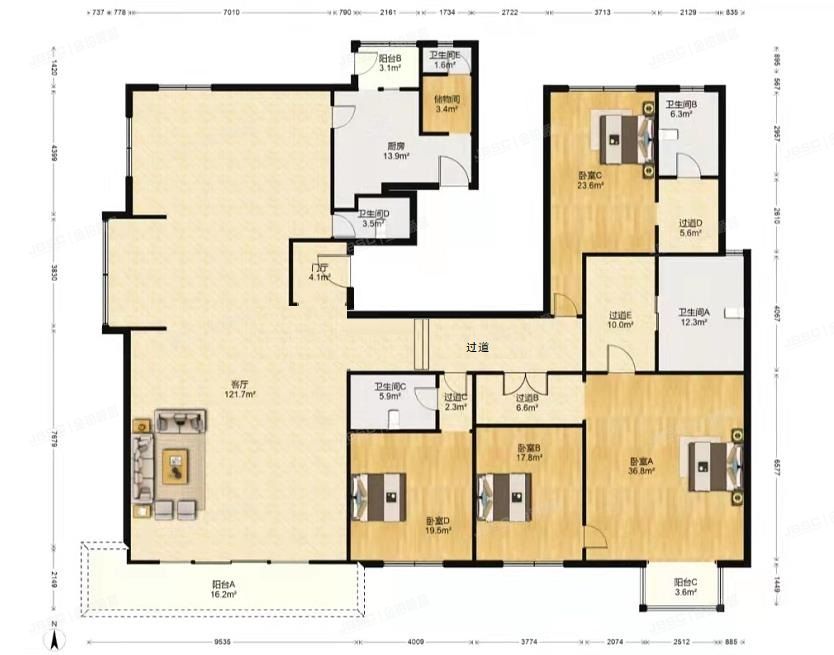 海淀区 紫瑞嘉园2号楼7层2单元801（紫瑞嘉园）