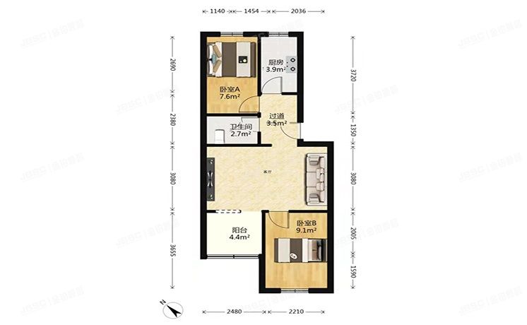 朝阳区 花家地南里10号楼4层2门242（花家地南里）