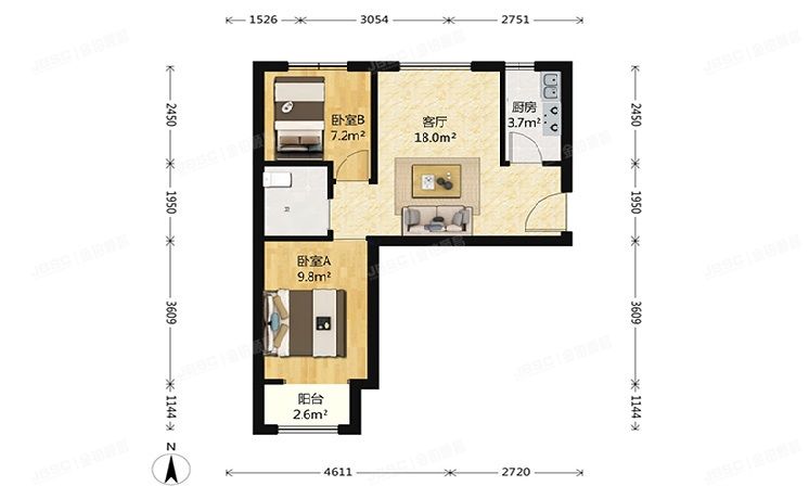 门头沟区 石门营A5地块9号楼3单元304（石门营新区）回迁安置房