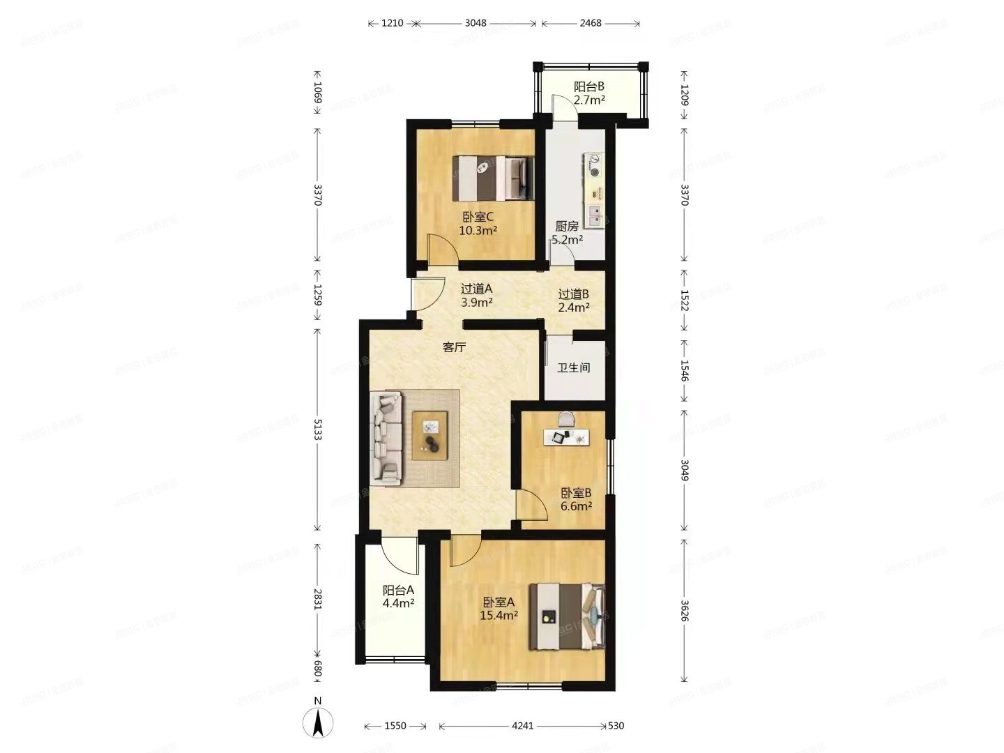 大兴区 黄村镇林海园3号楼3层10-302（林海园）