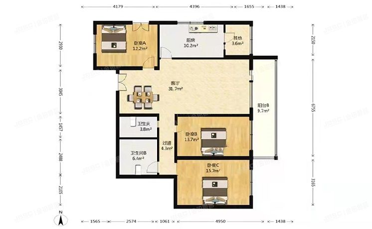 海淀区 罗庄北里锦秋家园9号楼22层2205（锦秋知春）