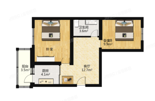 大兴区 黄村镇义和庄北里6号楼5层4-501（义和庄北里）