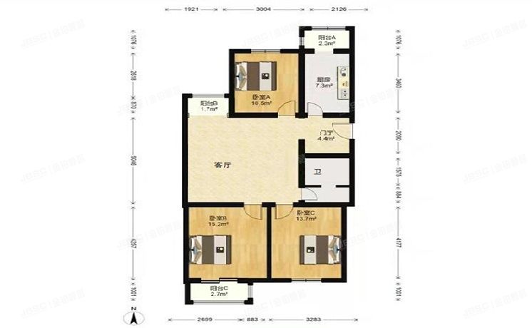 房山区 农林路4号院2号1层1单元103（永兴家园）