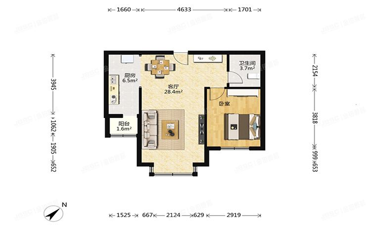 丰台区 期颐百年8号楼8层1单元802（期颐百年）按经适房管理