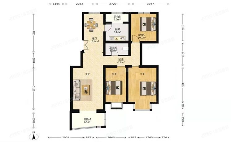 房山区 汇丰街4号院7号4层2单元402（世界名园）