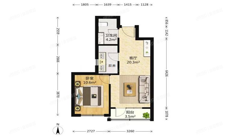 东城区 西花市南里东区11号楼3层2单元304（新景家园）
