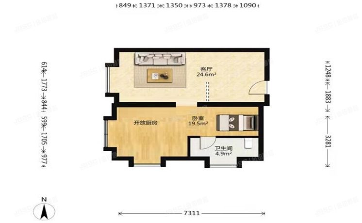 通州区 胡家垡村甲8号院1号楼15层1518（东亚尚品台湖）办公
