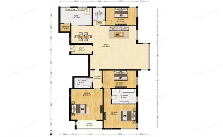 海淀区 西翠路17号院10号楼3层1单元301号（紫金长安）