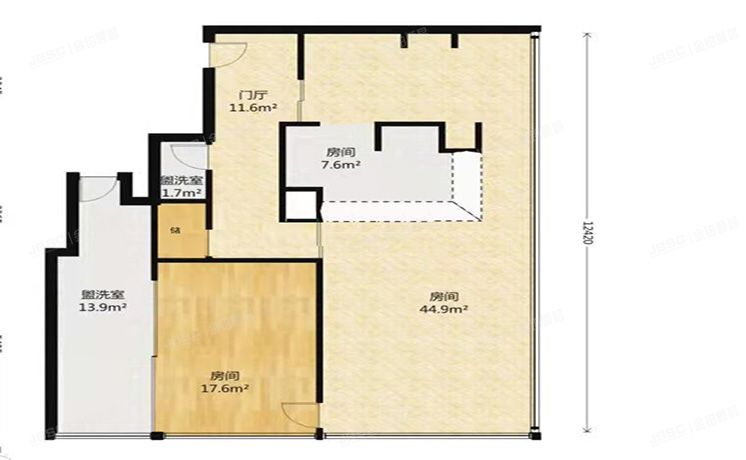 朝阳区 万科大都会6层702+车位 办公