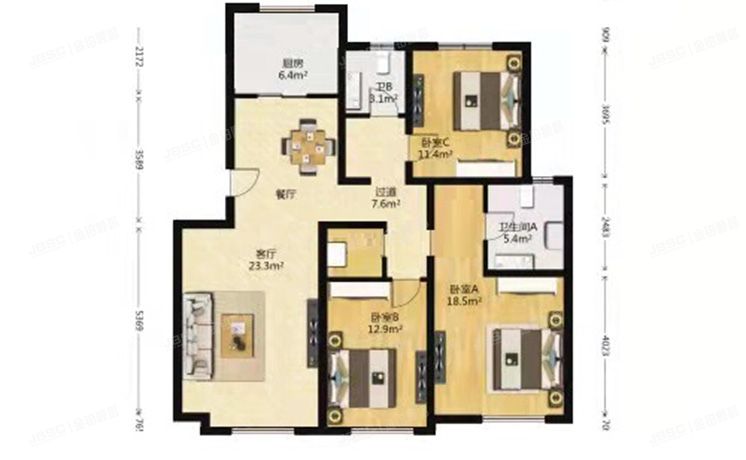 怀柔区 雁栖镇范各庄一区顶秀美泉家园10号楼3层2单元301（顶秀美泉小镇）
