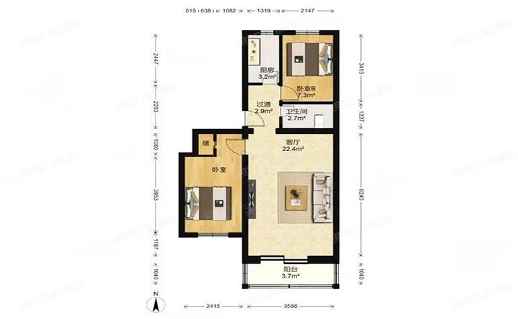 顺义区 仓上小区25号楼4层八单元401号（五里仓社区）