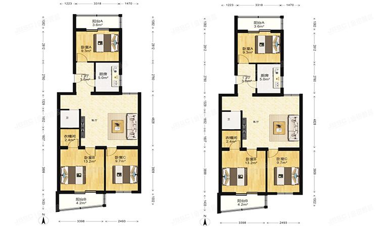 房山区 窦店镇沁馥家园10号楼6层3-601号