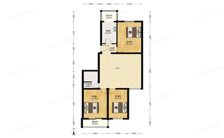 房山区 良乡地区通尚苑6号楼5层2-502（通尚苑）