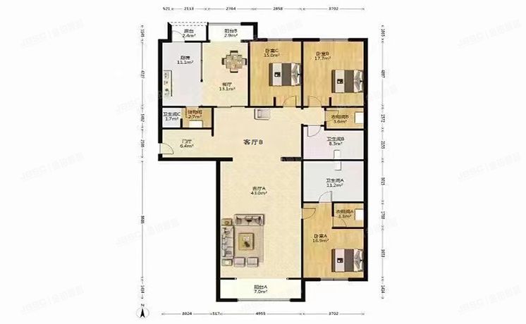 朝阳区 光华路甲9号1号楼9层10D公寓（世贸国际公寓）