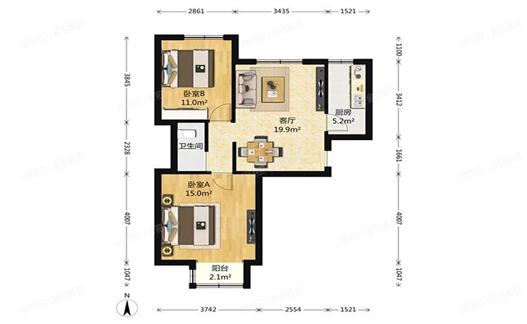 顺义区 佳和宜园47号楼9层5单元903（佳和宜园）