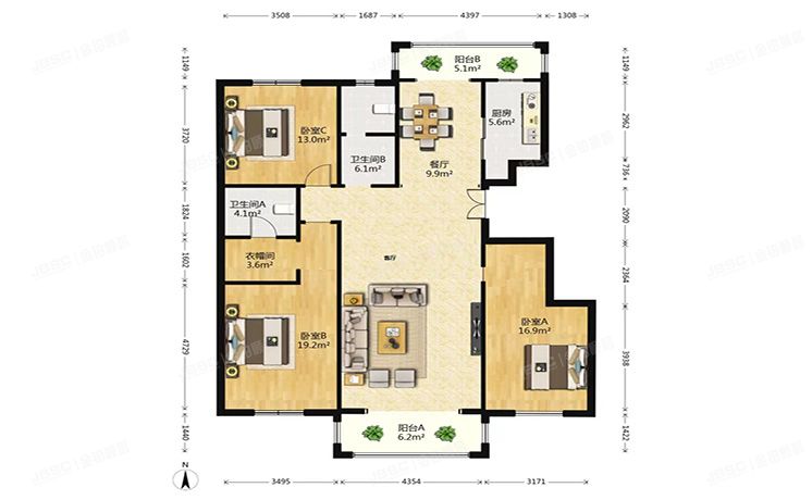 顺义区 恒华西街2号院17号楼2层2单元202号（恒华湖公馆）