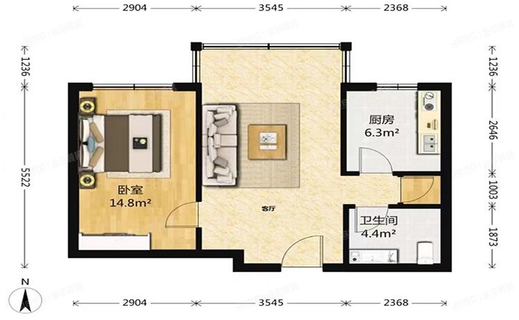 朝阳区 万象新天115号楼3层04（万象新天家园）