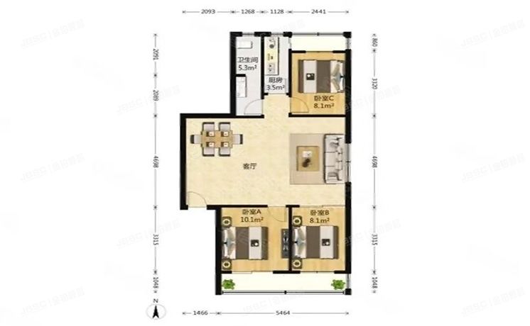顺义区 仓上小区己33号楼6层一单元601（仓上小区）