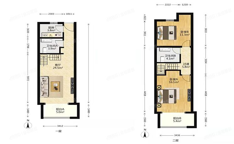 大兴区 兴泰街5号院12号楼2层1单元203（首邑溪谷）