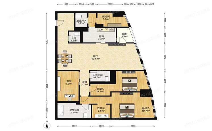 朝阳区 三里屯SOHO5号楼25层16-2902号 公寓