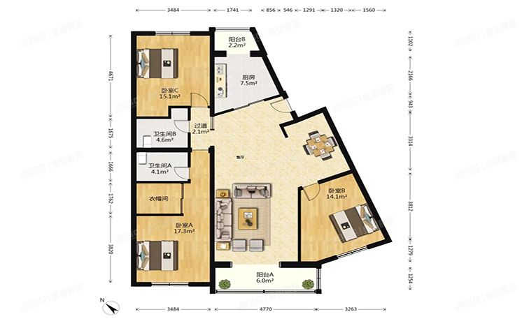 昌平区 回龙观镇龙禧苑云趣园三区20号楼2层2单元202（云趣园）