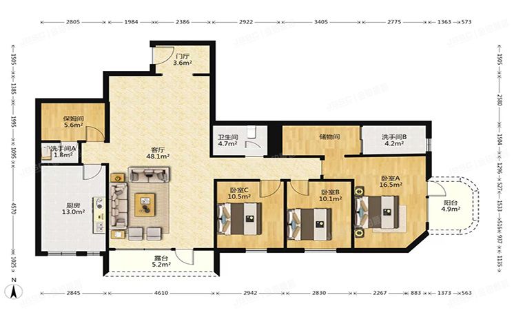朝阳区 景园小街1号3号楼2层2C（景园大厦）