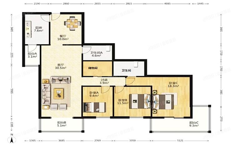 海淀区 永泰园16号楼21层2104的50％（永泰园）