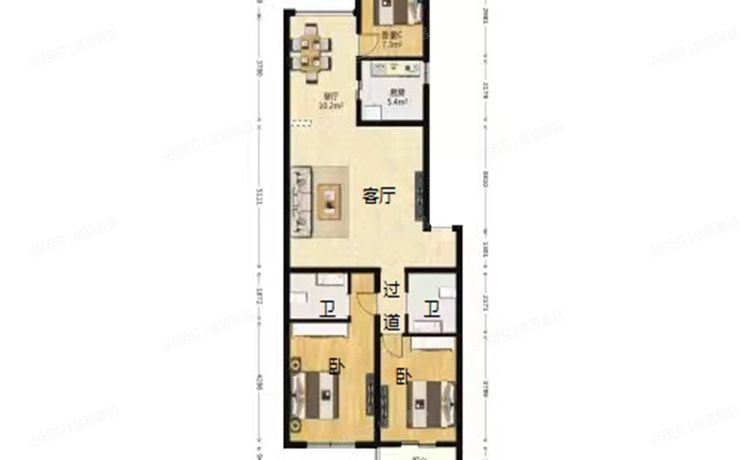 怀柔区 新兴居北里44号楼2层6-202