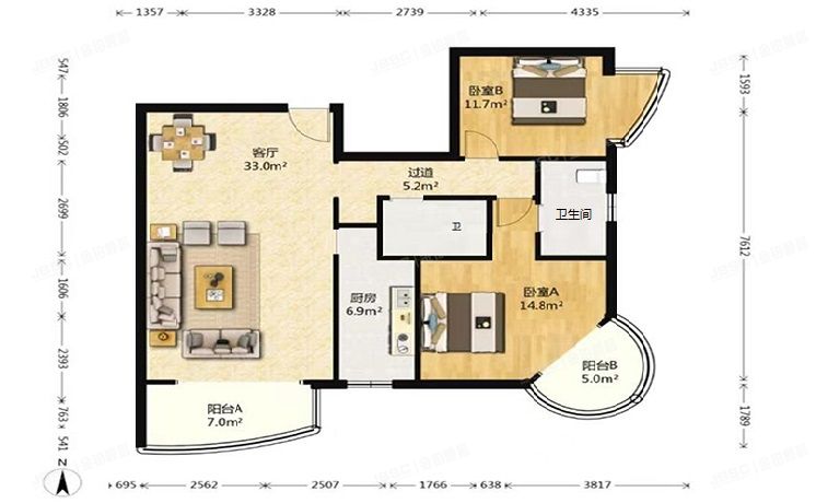 海淀区 林业大学北路18号院1号楼12层1202（文成杰座）