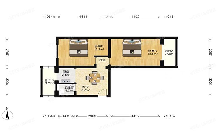 石景山区 古城路30号楼6层3单元44号（古城路小区）