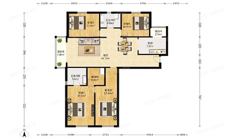 朝阳区 拂林园20号楼21层2104（拂林园）