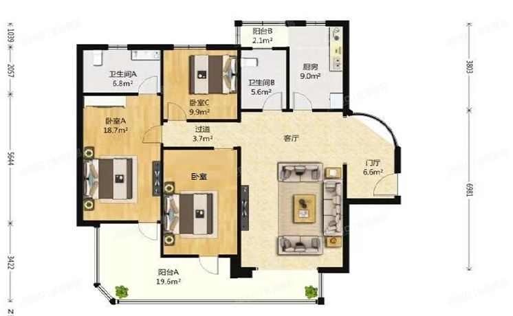 东城区 安定门东河滨路3号院A座1204室（雍和家园）