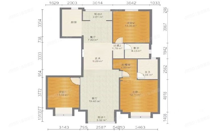 平谷区 迎宾街1号院18号楼9层2单元901、902（万德福广场）办公