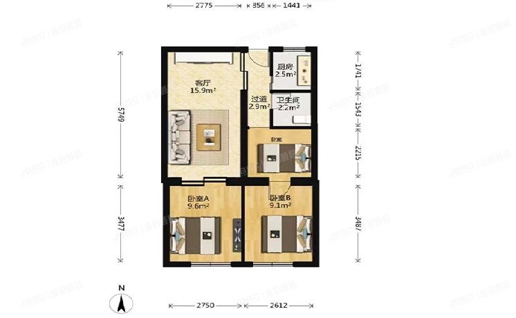 石景山区 玉泉路65号院8号楼1层1单元2号（玉泉路65号院）