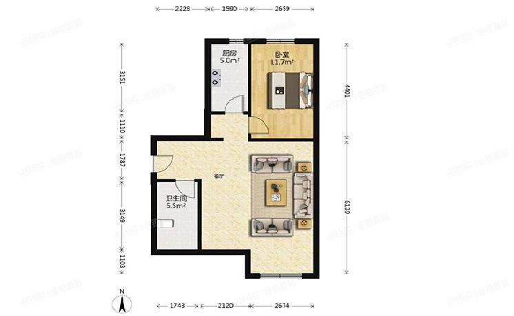 大兴区 德贤路239号院12号楼7层3单元701（润枫锦尚）