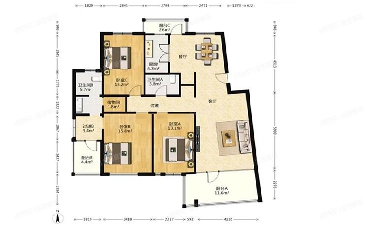 朝阳区 东苇路万象新天家园144号楼3单元402室（万象新天家园）